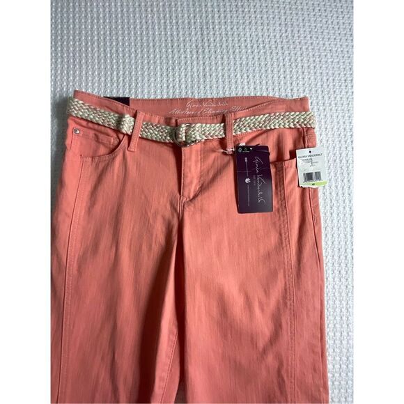 Gloria Vanderbilt 4P Skimmer Pants with Belt - Picture 2 of 8